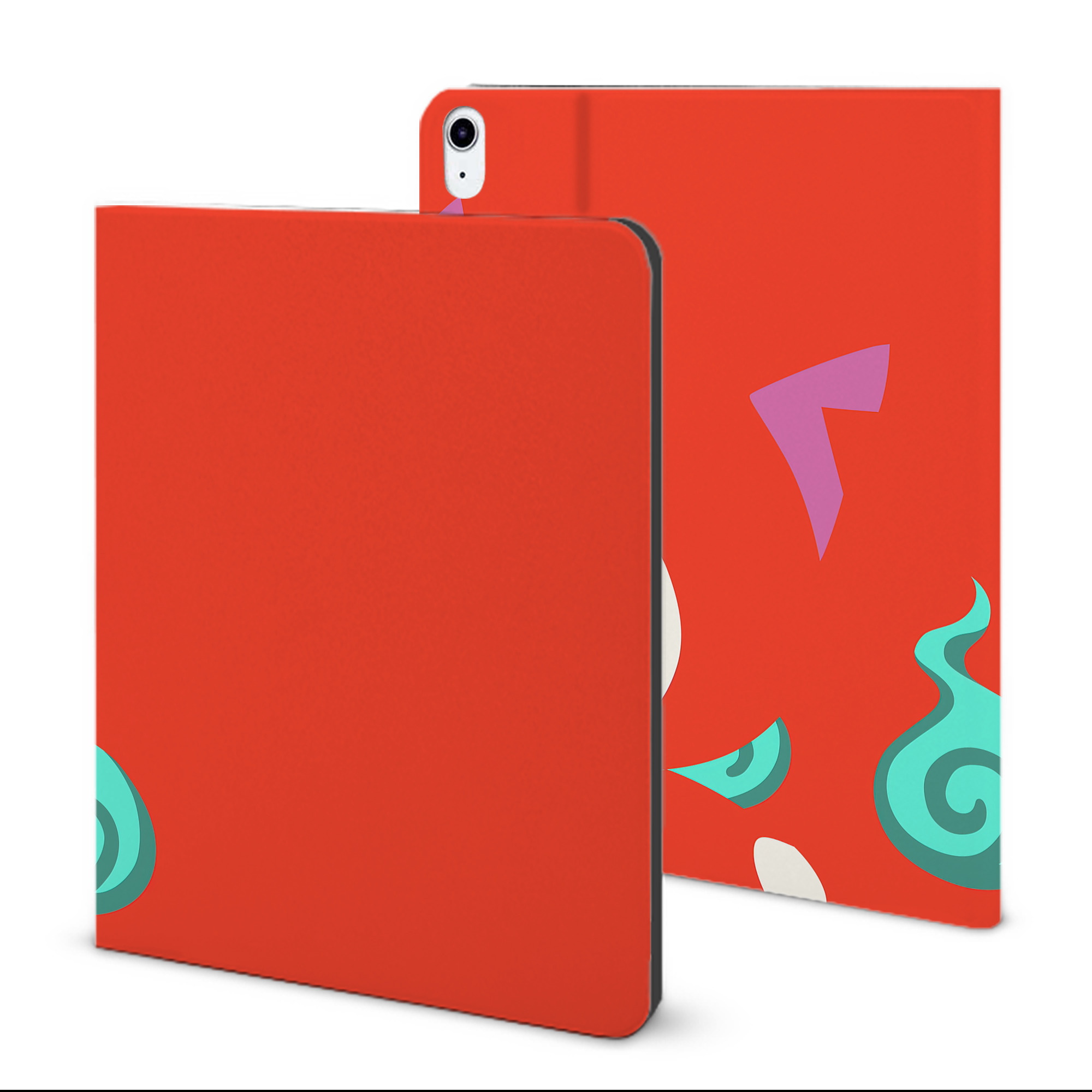 （画像用） 妖怪ウォッチ Yo-kai Watch IPad ケース ブック型 PUレザー TPU 耐衝撃 軽量 薄型 ペン収納なし 全面保護 IPad 各モデル対応